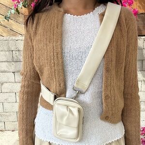 Cream Crossbody Bag